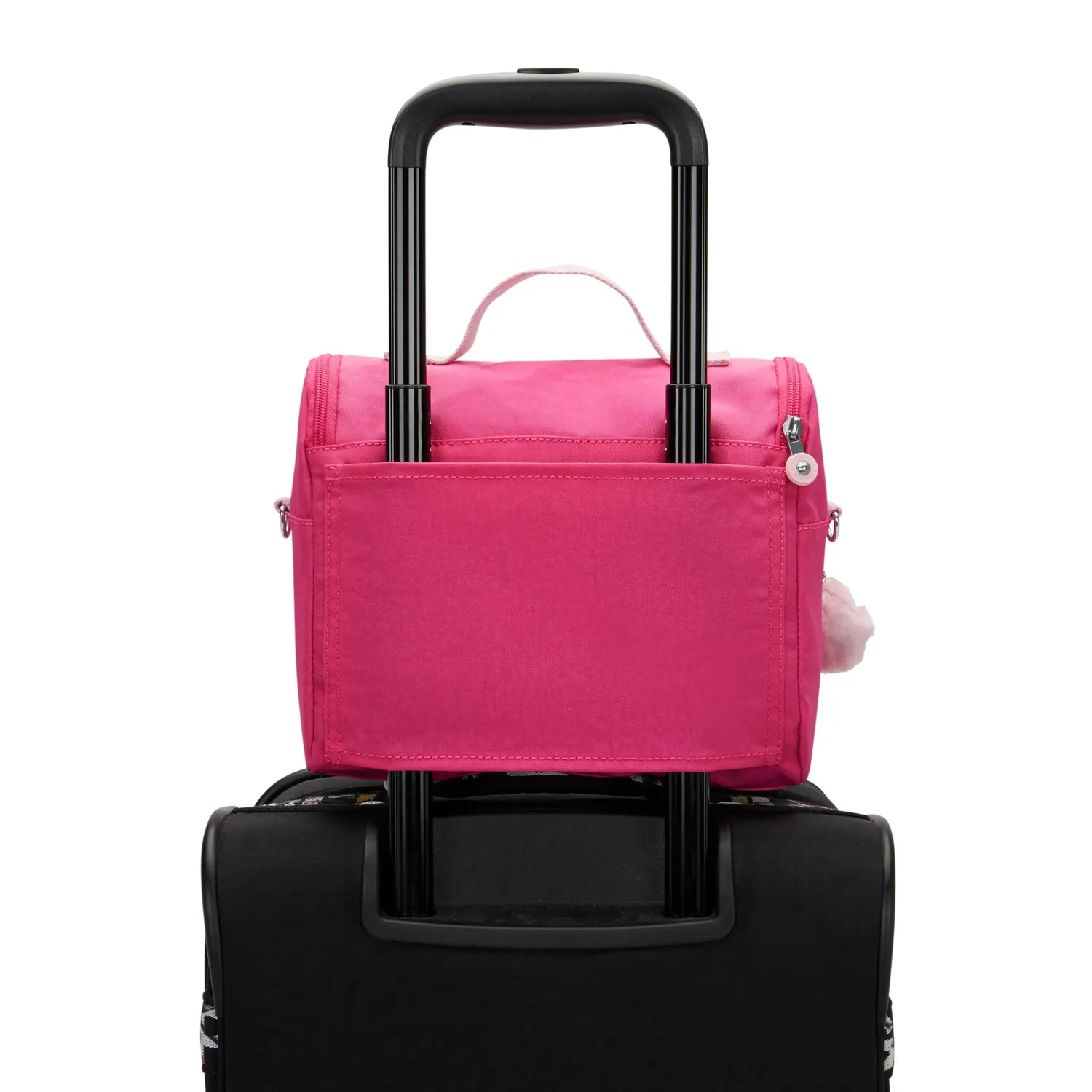 Kipling New Kichirou lunchtas Intense Rose Groot met trolleybevestiging