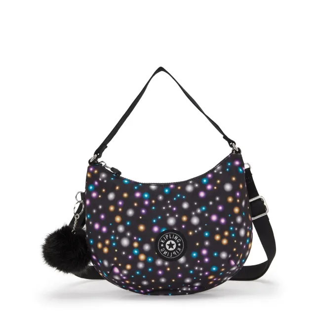 Kipling Amani schoudertas Klein Bright Dot Print lichtgewicht