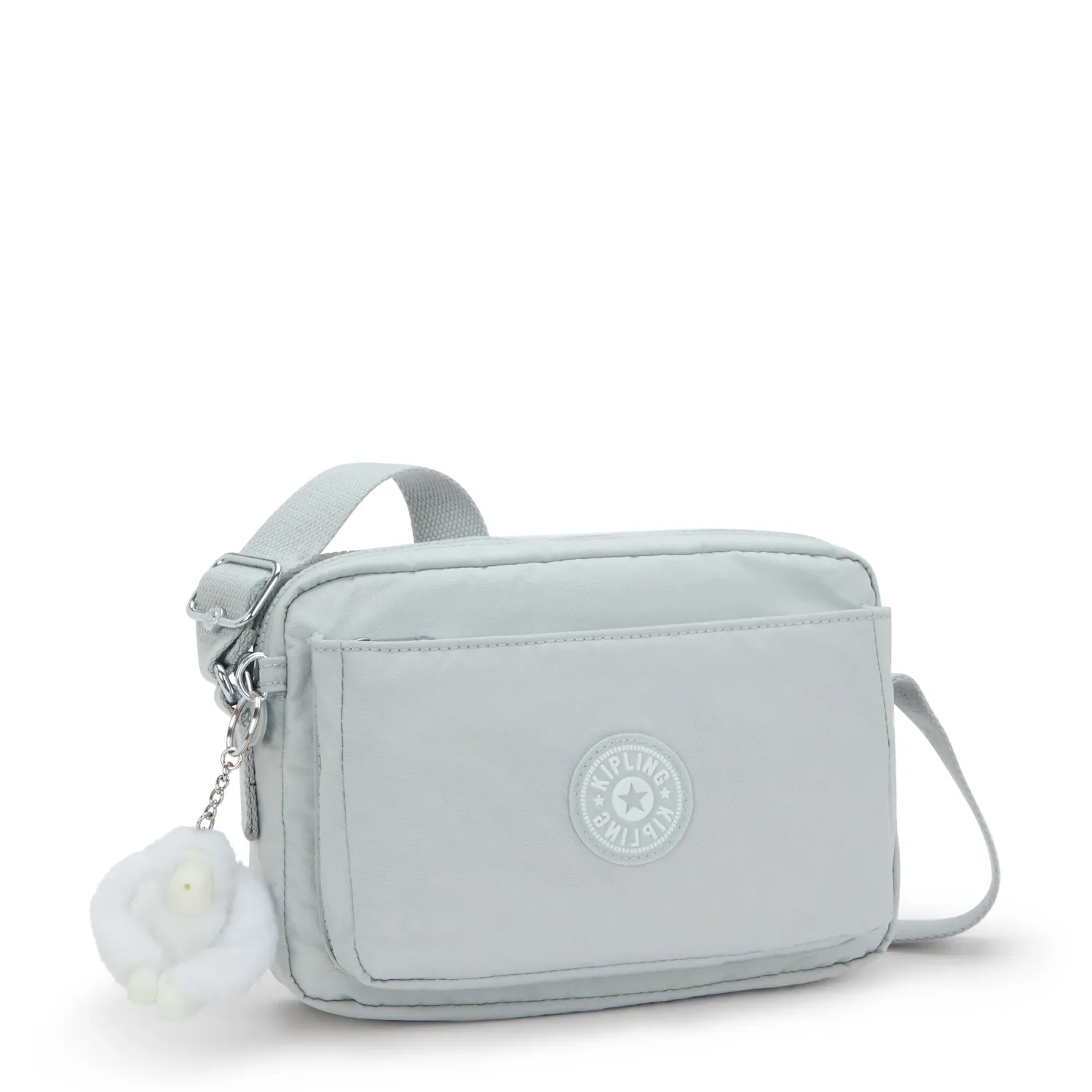 Kipling Abanu M Schoudertas Easy Grey Medium – Verstelbare Riem