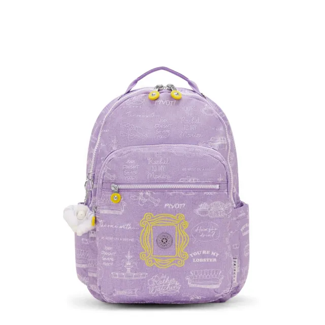Kipling Seoul Lap rugzak Groot Framed Lilac Friends 15 inch