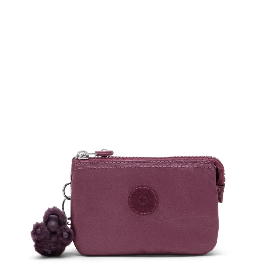 Kipling Creativity S portemonnee Grape Wine metallic