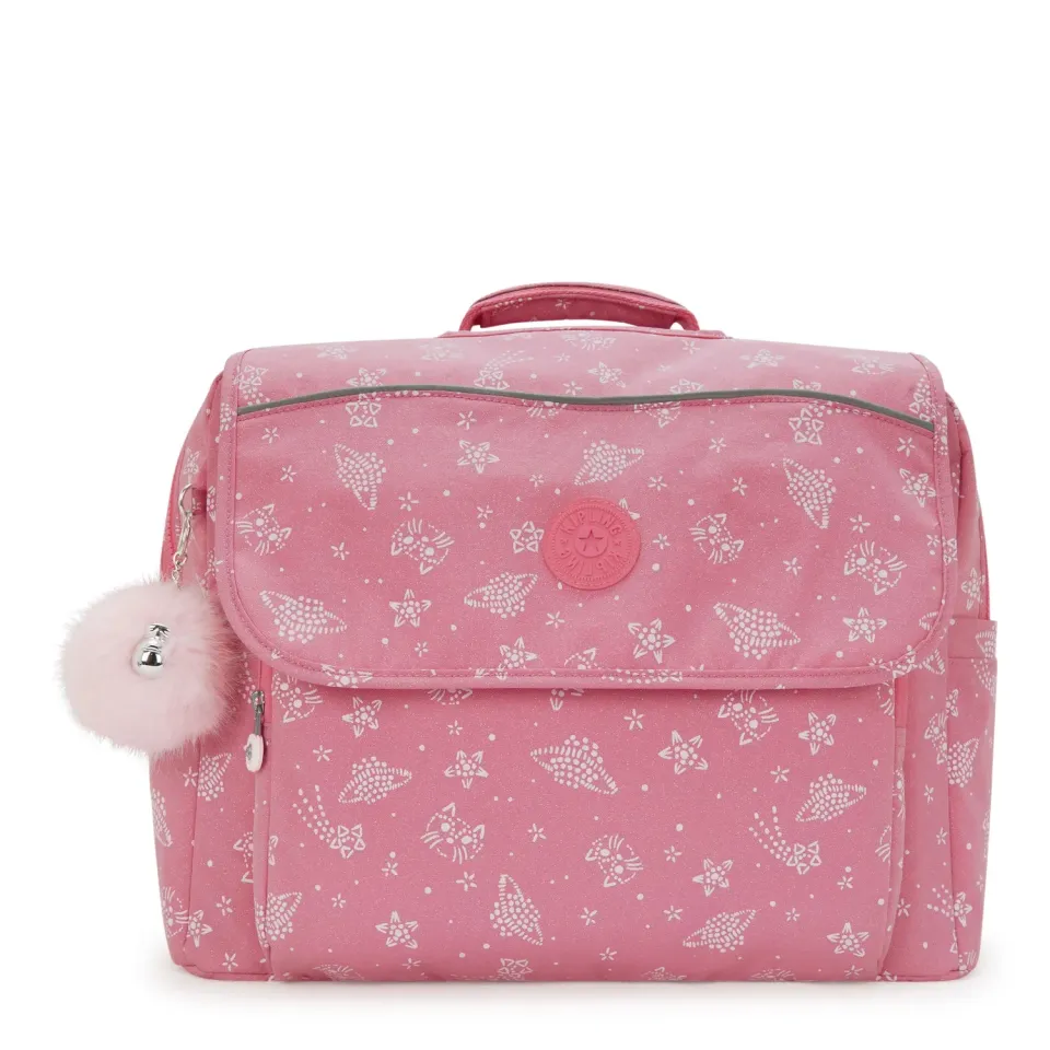 Kipling Codie L rugzak Glitter Cats groot schooltas A4