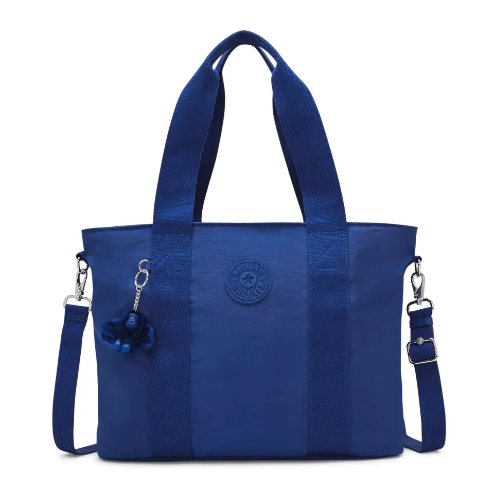 Kipling Minta L Up shopper Blazing Blue Groot schouderband