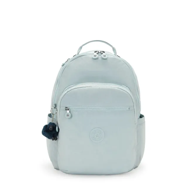 Kipling Seoul rugzak Groot Breezy Blue 15 inch waterafstotend