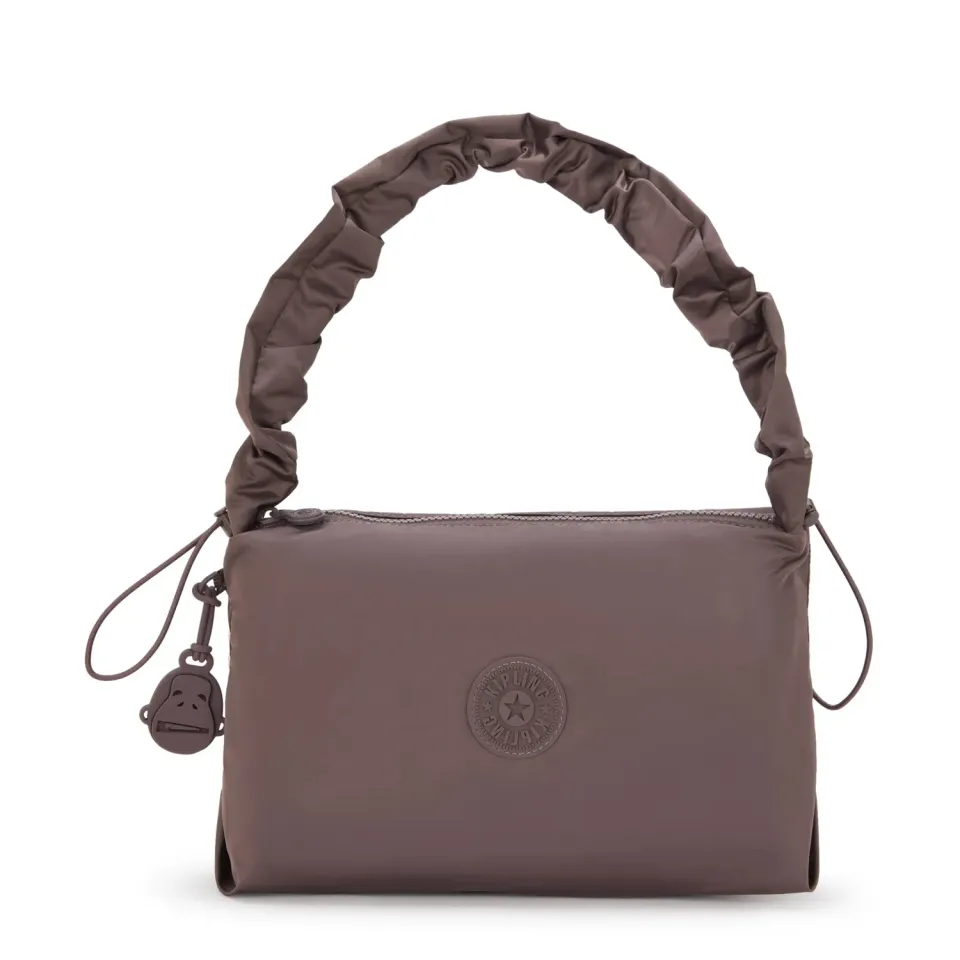 Kipling Eleni M schoudertas Medium Simply Mocha soepel