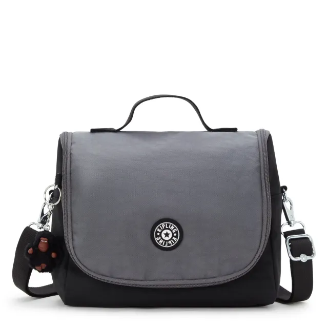 Kipling New Kichirou lunchtas Space Black Block groot trolleybevestiging
