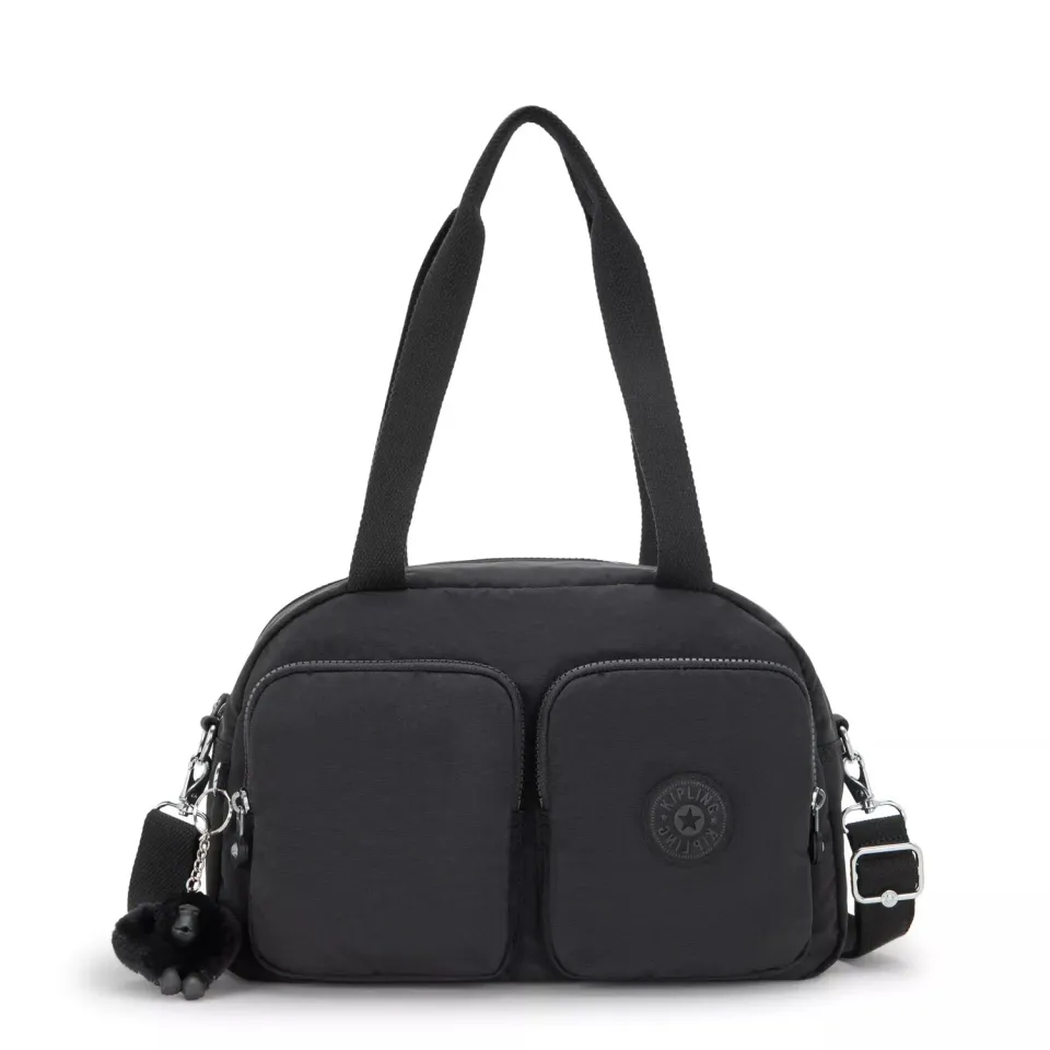 Kipling Cool Defea handtas Medium Black Noir veel vakken