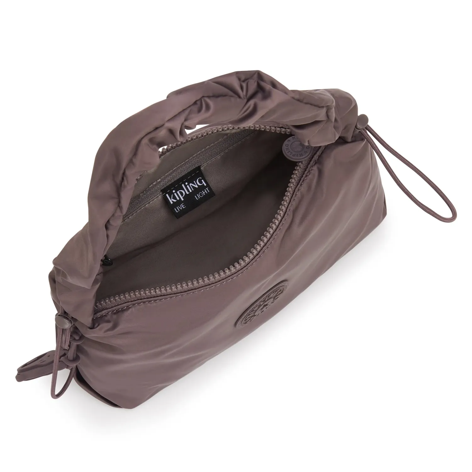 Kipling Eleni schoudertas Klein Simply Mocha met ritsvak