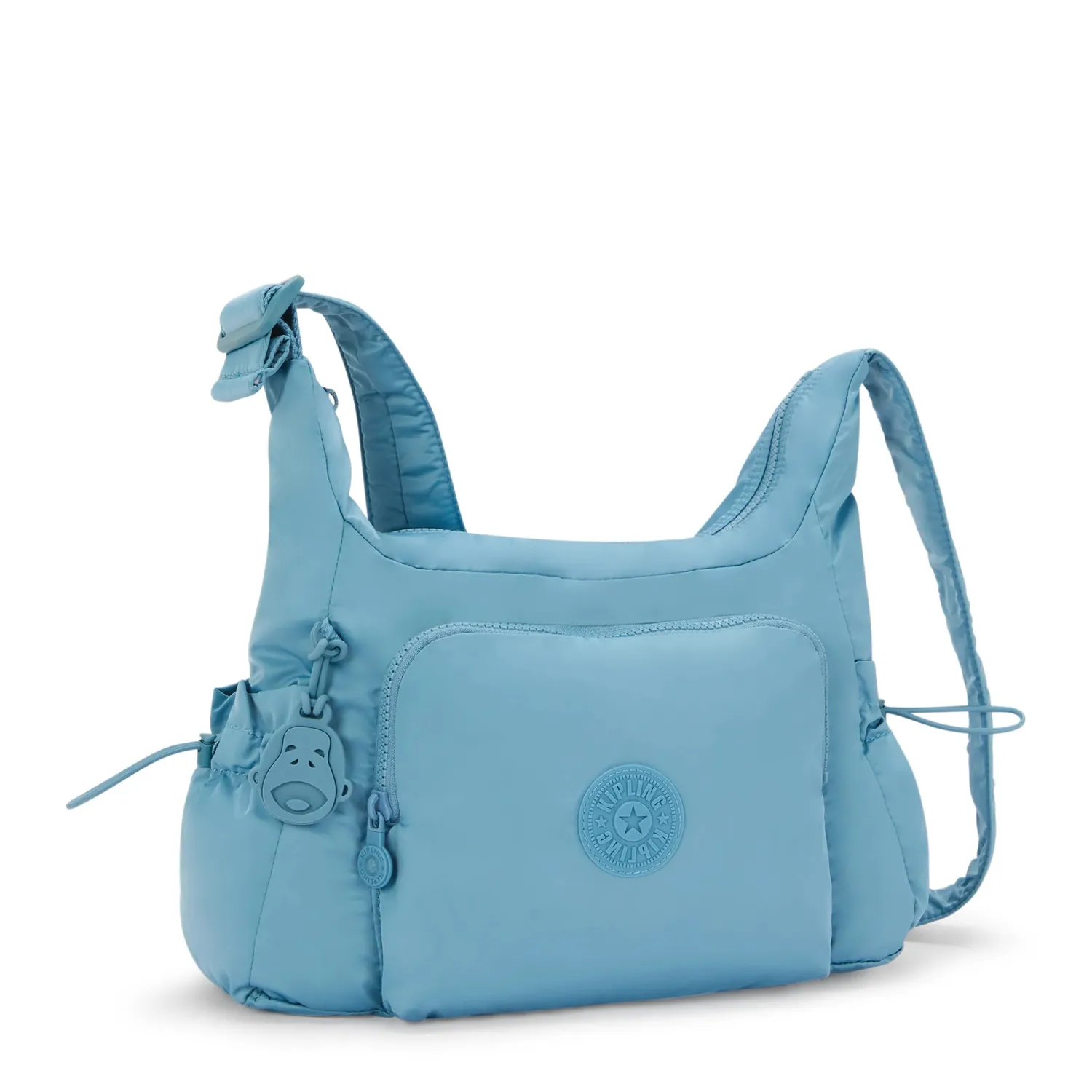 Kipling Gabb S crossbodytas Medium Sounds Blue met buitenvakken