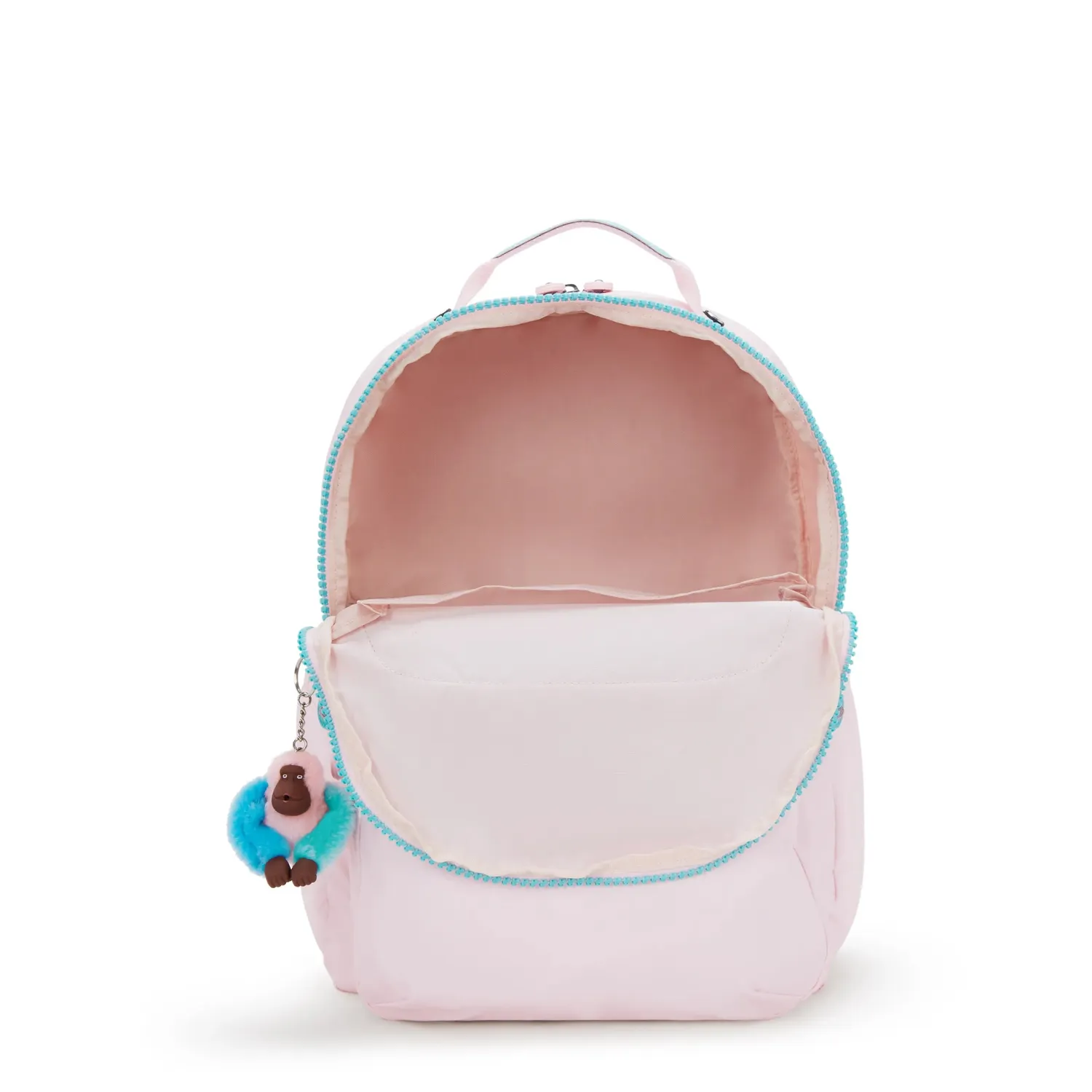 Kipling Seoul Lap rugzak Sea Pink Metallic Groot