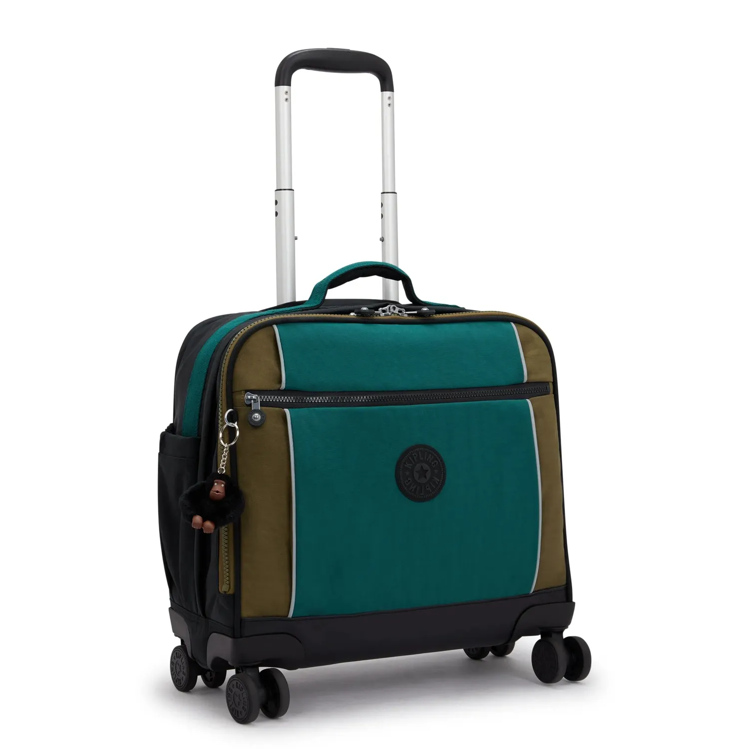 Kipling New Storia trolley Black Khaki Groot 4 wielen