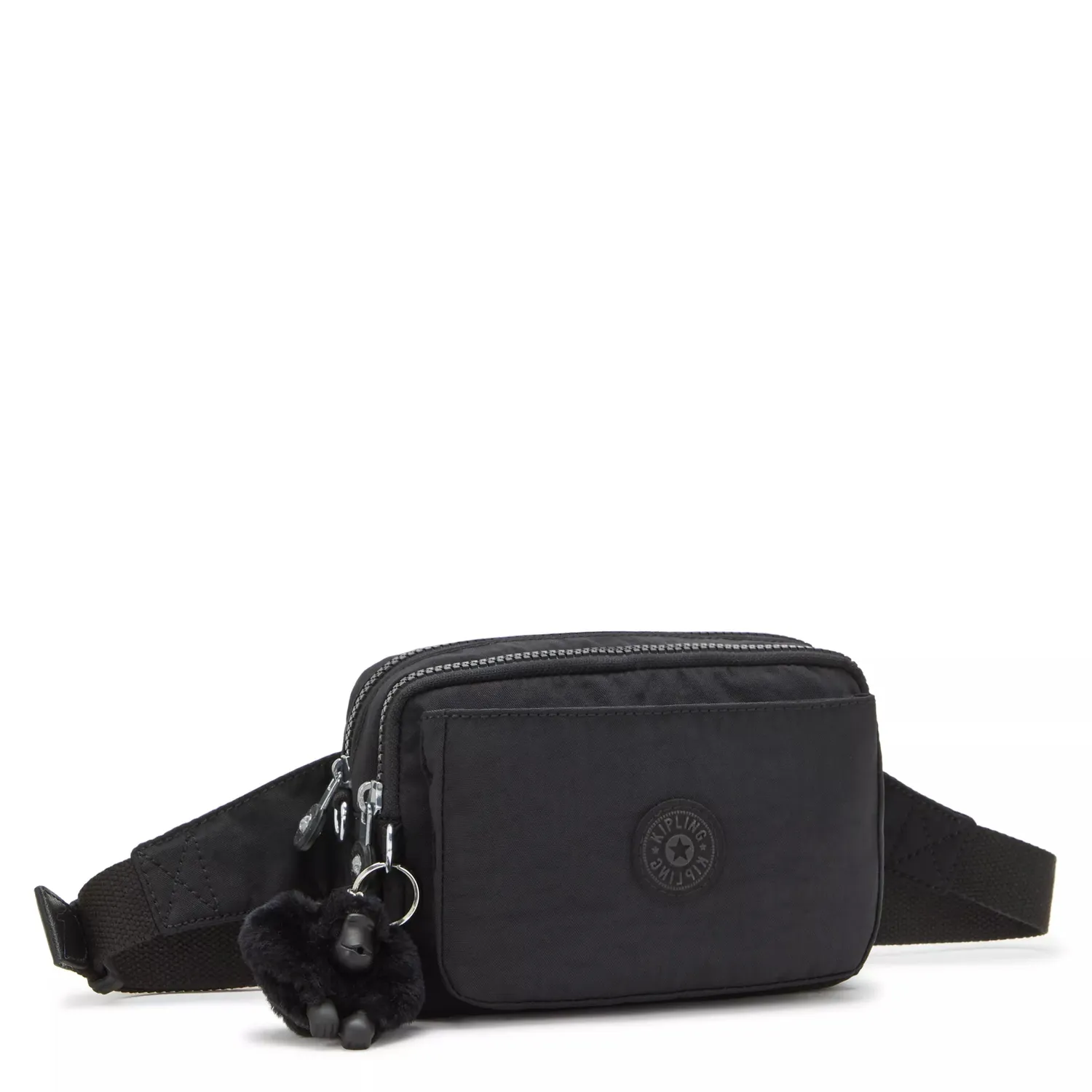 Kipling Abanu Multi crossbody tas Klein Black Noir ritsvakken