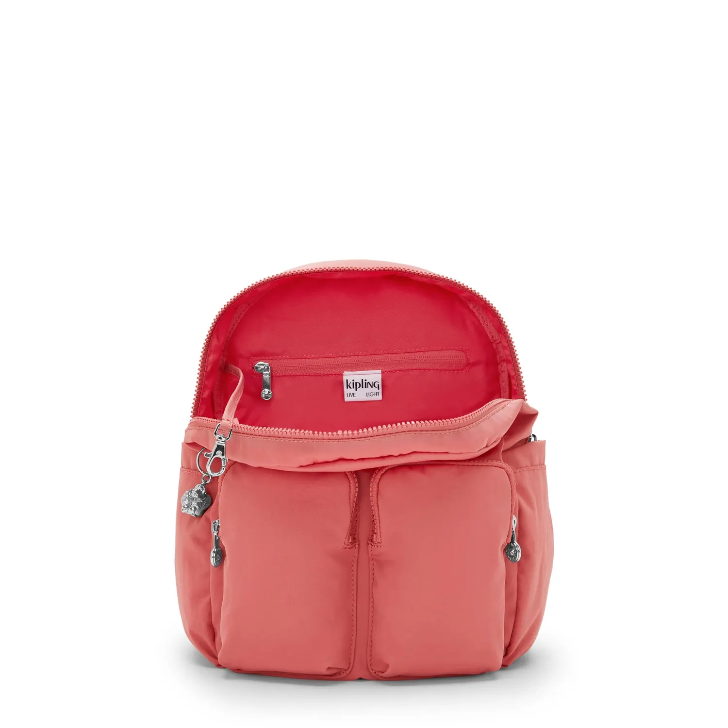 Kipling City Pocket S rugzak Misty Pink klein klepsluiting