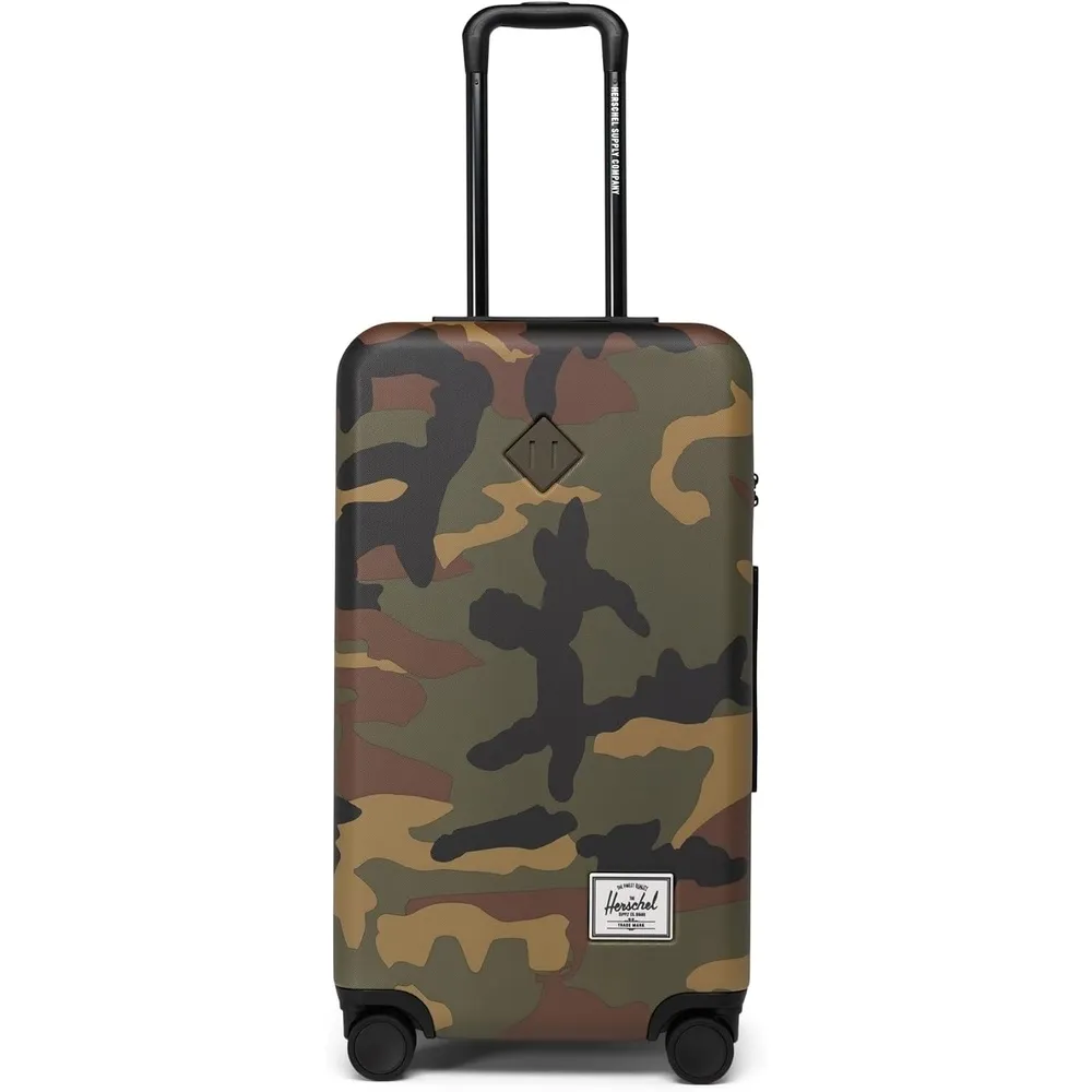 Herschel Heritage Hardshell Medium EXP koffer zwart uitbreidbaar
