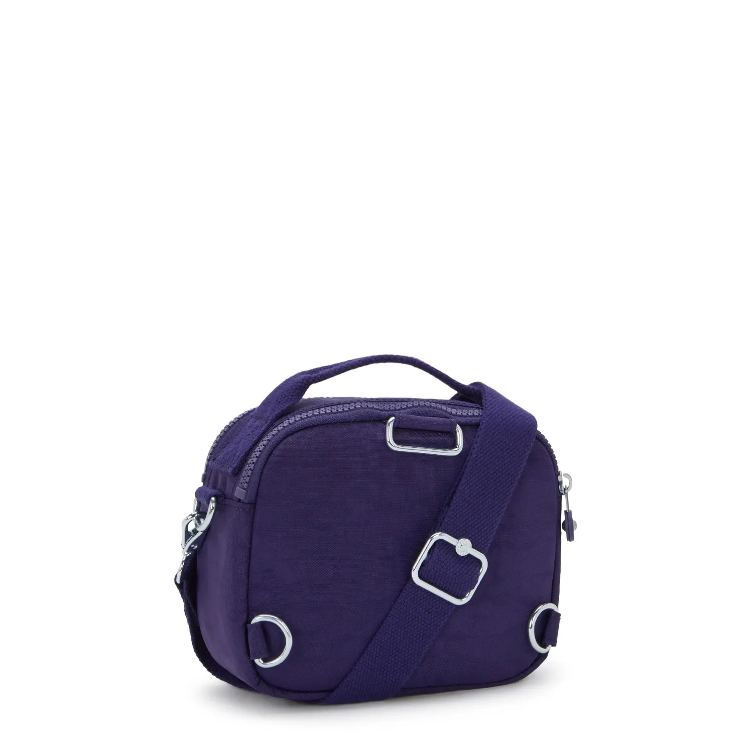 Kipling Cahir crossbody Moonlit Blue klein met ritsvakken