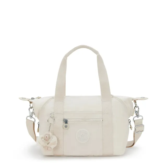 Kipling Art Mini schoudertas Hideaway Beige klein met voorvak
