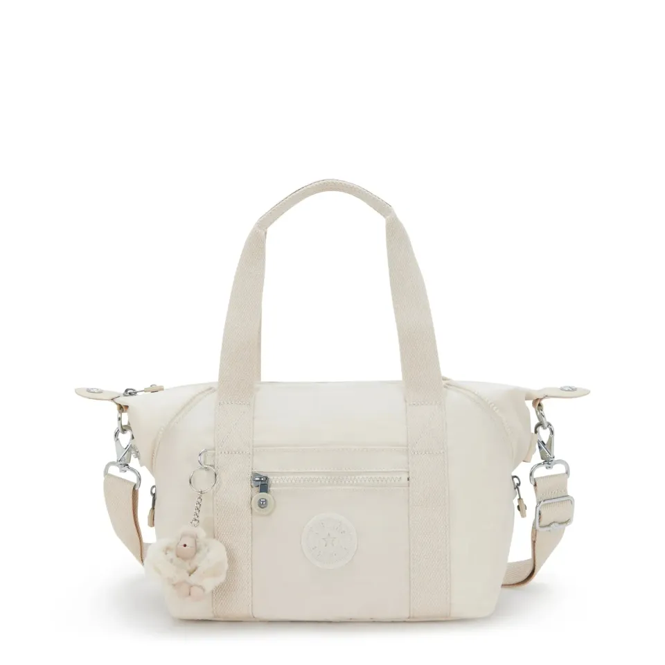 Kipling Art Mini schoudertas Hideaway Beige klein met voorvak