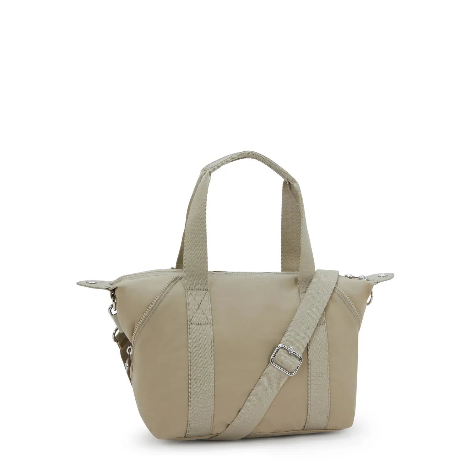 Kipling Art Mini schoudertas Boho Tan klein verstelbaar