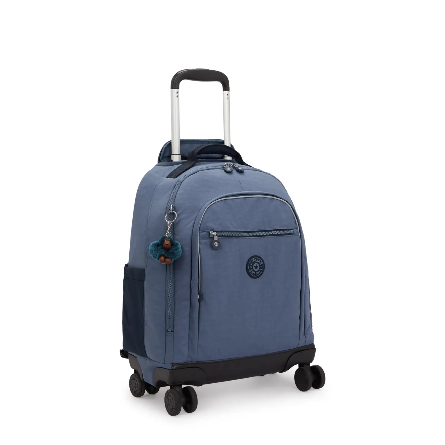 Kipling New Zea rugzak met wielen Game Grey Groot voor school