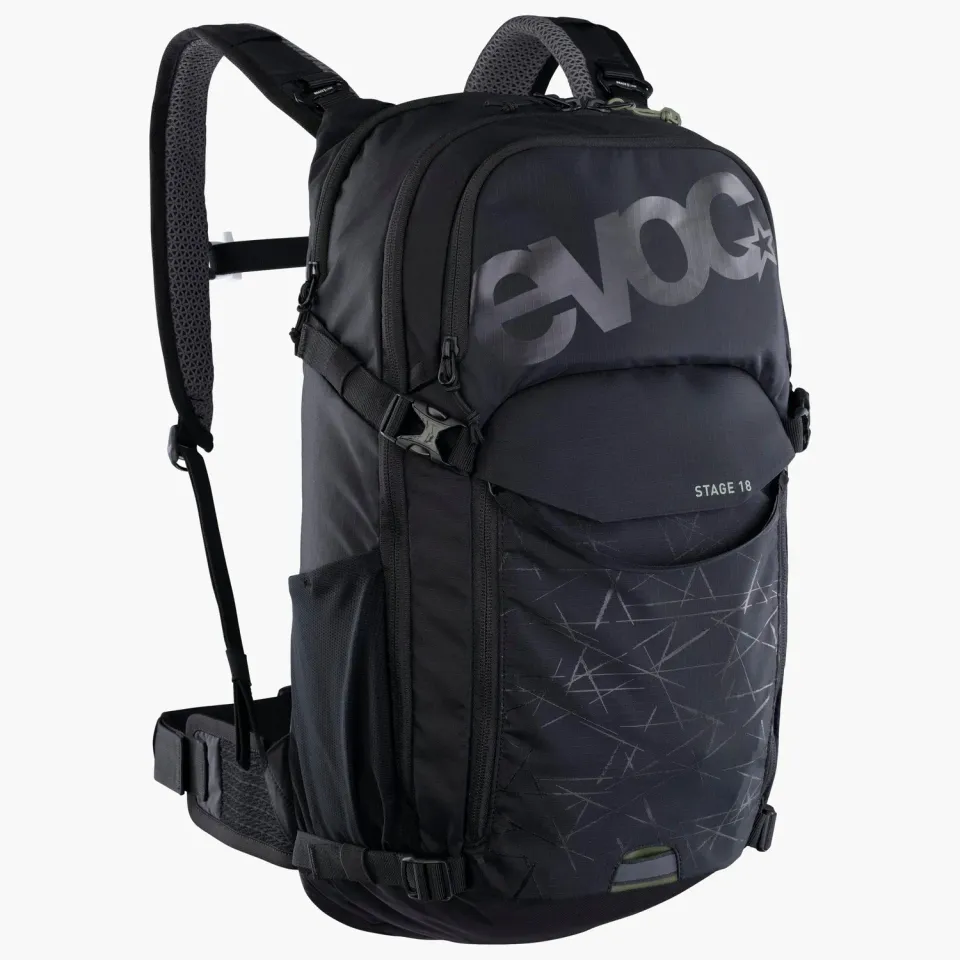 Evoc Stage 18 mountainbike rugzak zwart 18 liter