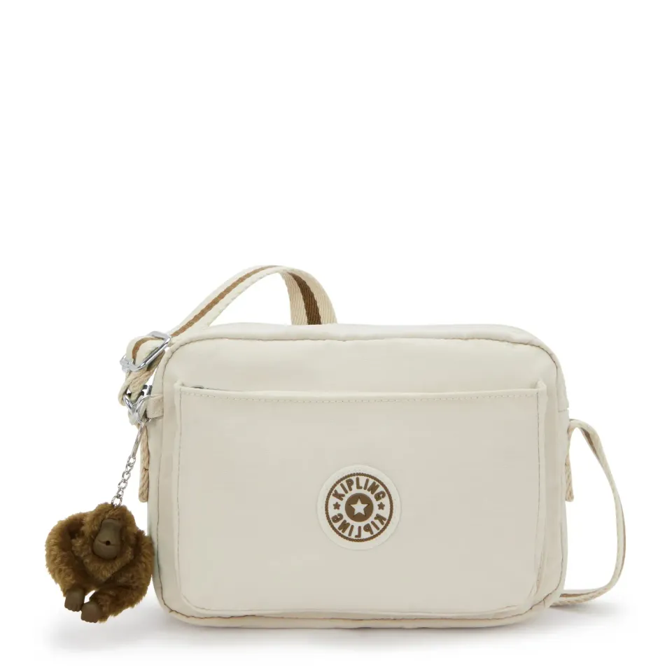 Kipling Abanu M Schoudertasje Soft Sand Medium – Lichtgewicht