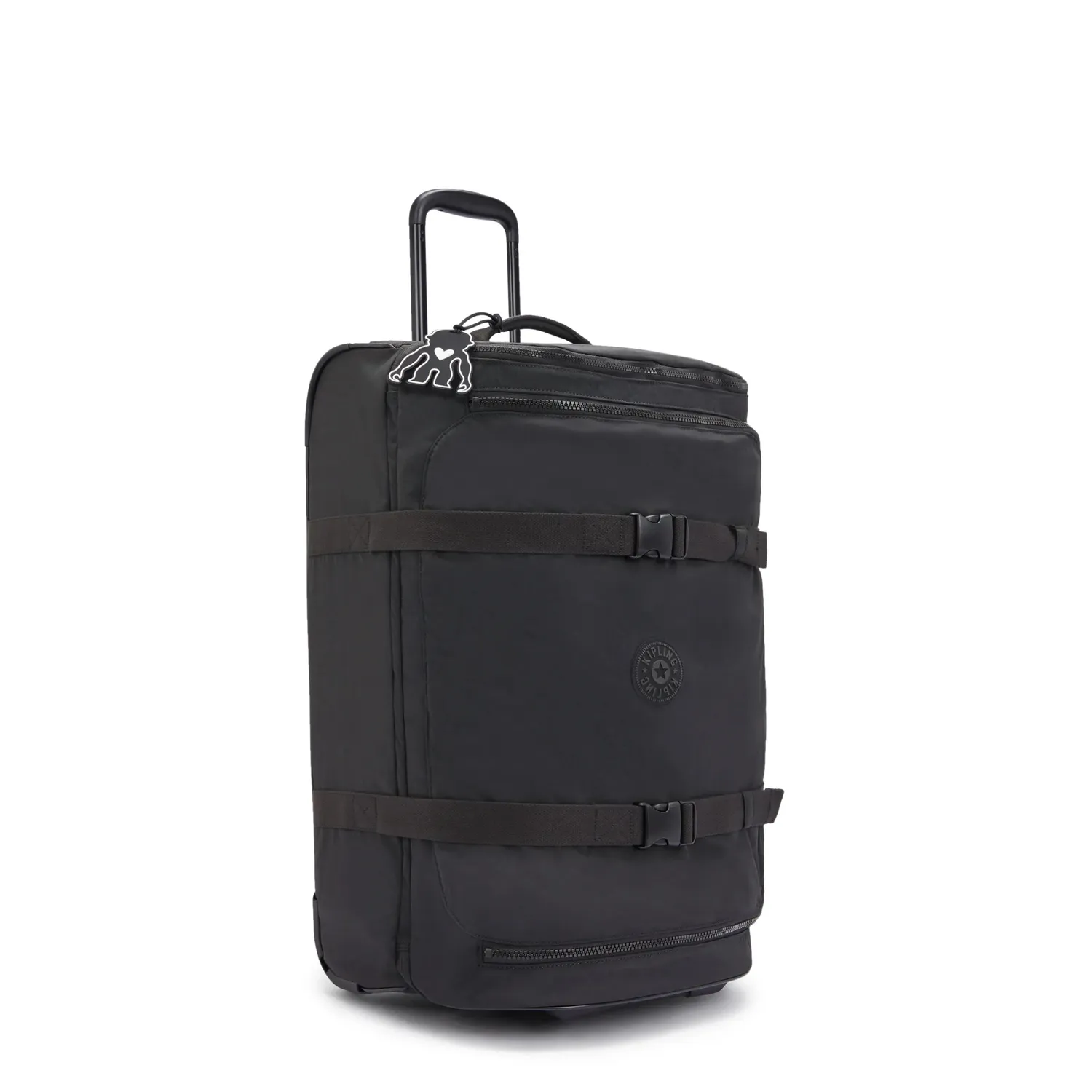 Kipling Aviana M reistas Black Noir medium met wielen