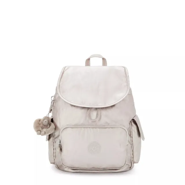 Kipling City Pack S rugzak Metallic Glow Klein metallic