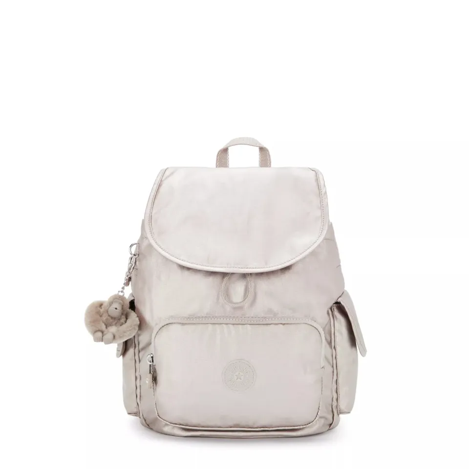 Kipling City Pack S rugzak Metallic Glow Klein metallic