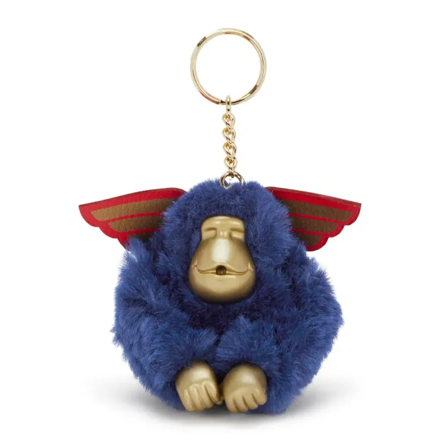 Kipling Wonder Monkey sleutelhanger Klein Wonder Blue