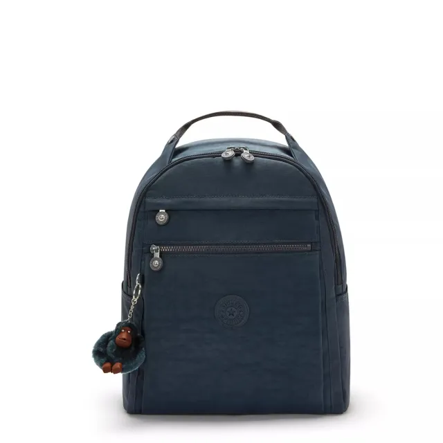 Kipling Micah rugzak Medium True Blue Tonal met laptopvak