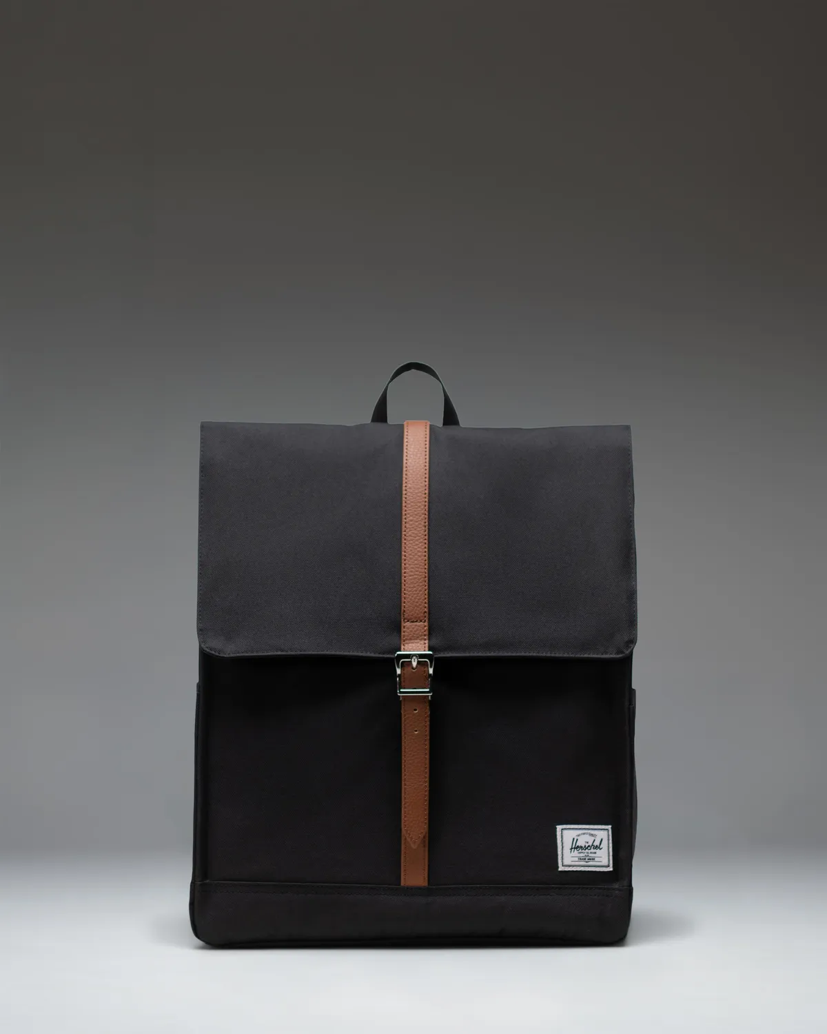 Herschel City rugzak Black gestroomlijnd
