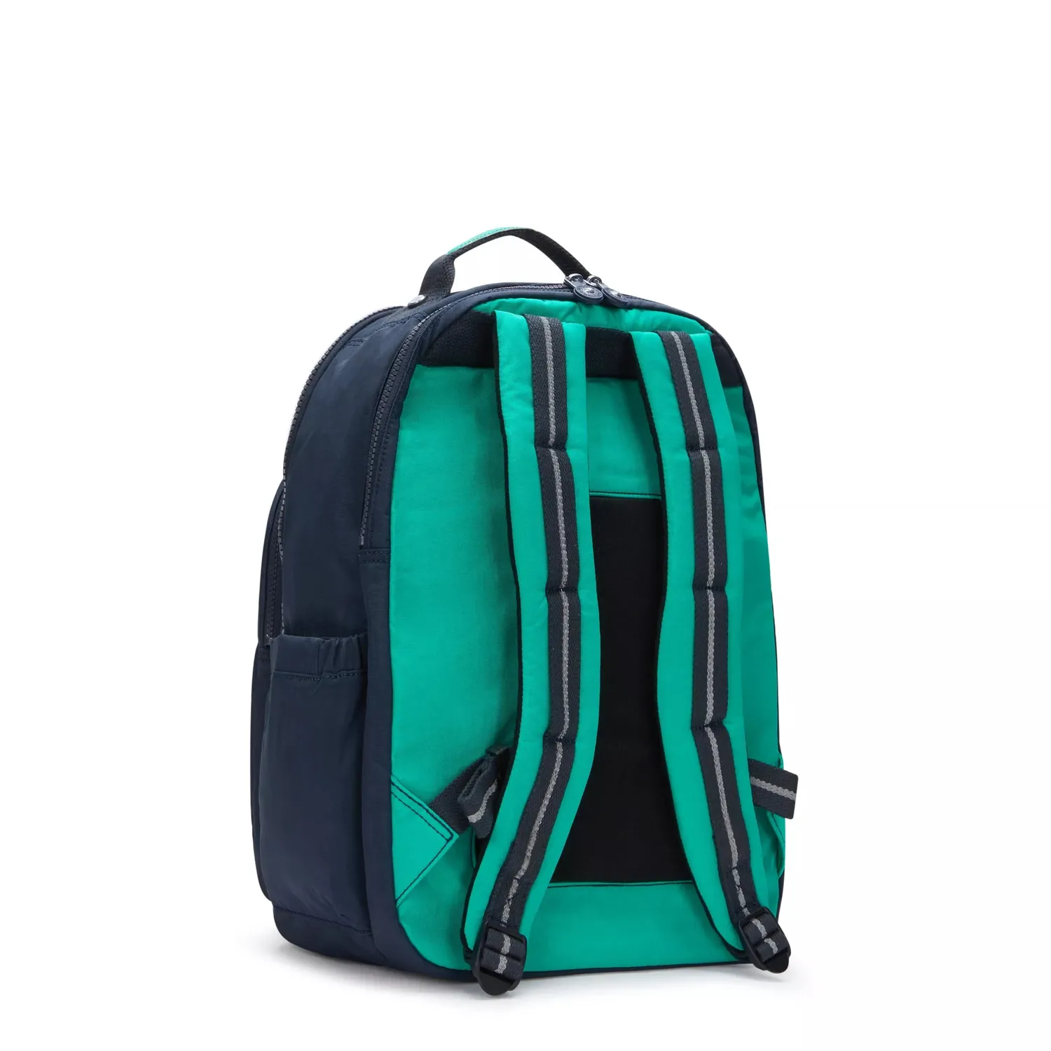 Kipling Seoul College rugzak Groot Blue Green Block 15 inch