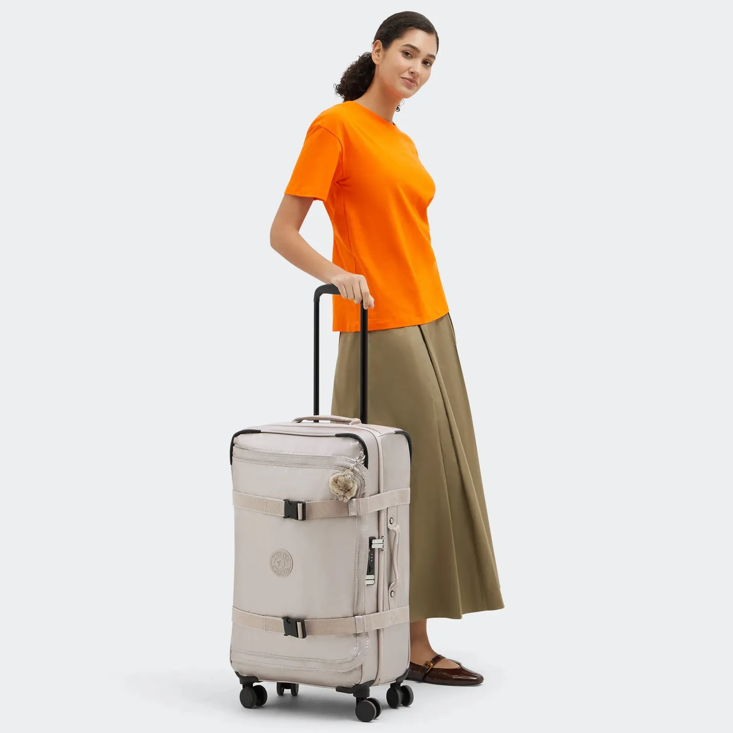 Kipling Spontaneous M koffer Medium Metallic Glow TSA-slot