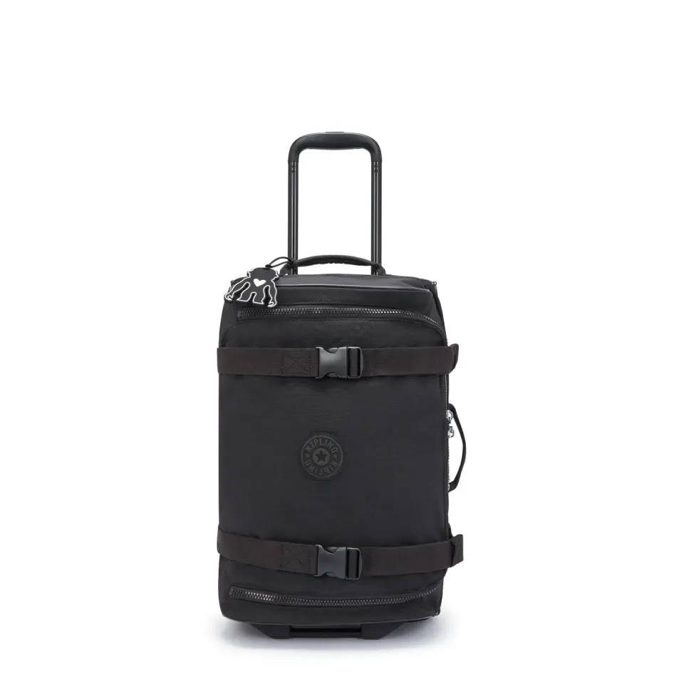 Kipling Aviana S reistas klein Black Noir met 2 wielen