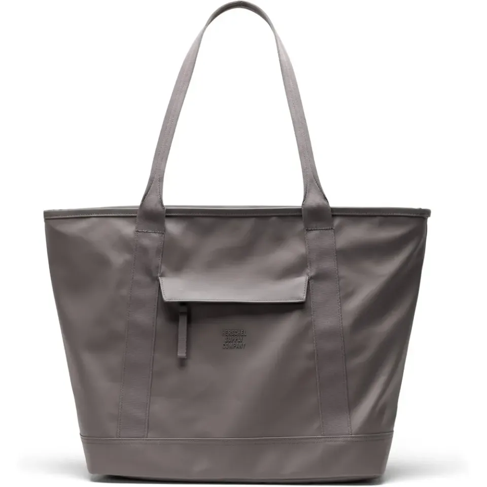 Herschel Alberni tote Dark Gull Gray canvas