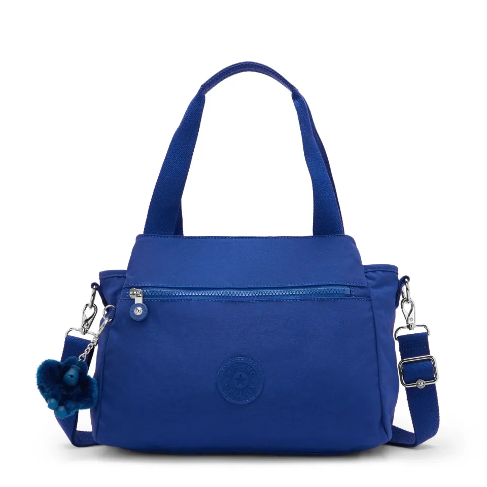 Kipling Elysia schoudertas Medium Blazing Blue vakken