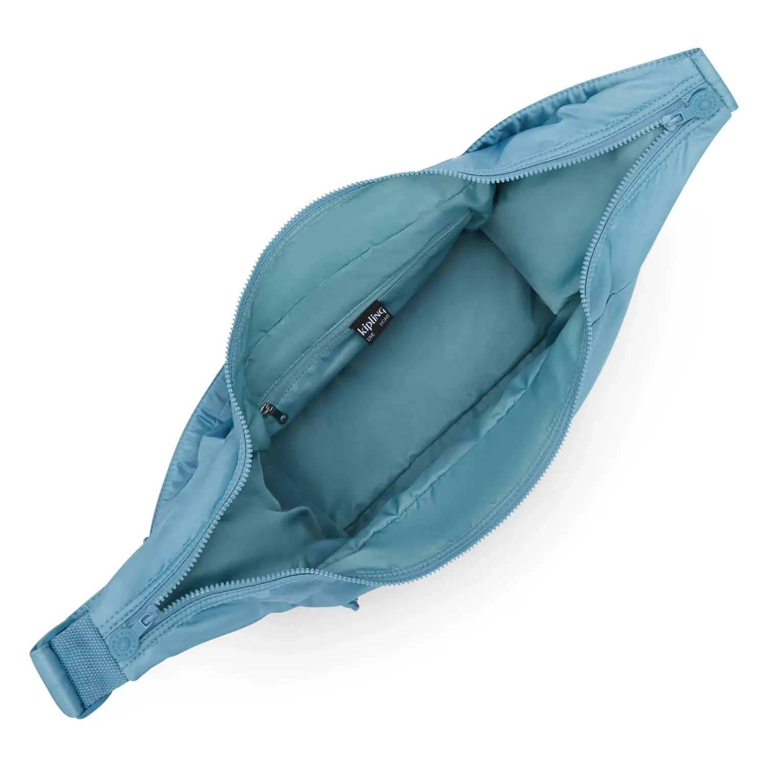 Kipling Gwyn schoudertas groot Sounds Blue verstelbaar