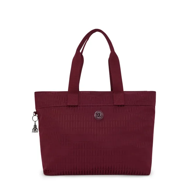 Kipling Colissa Up shopper Maroon Tile Jacquard Groot