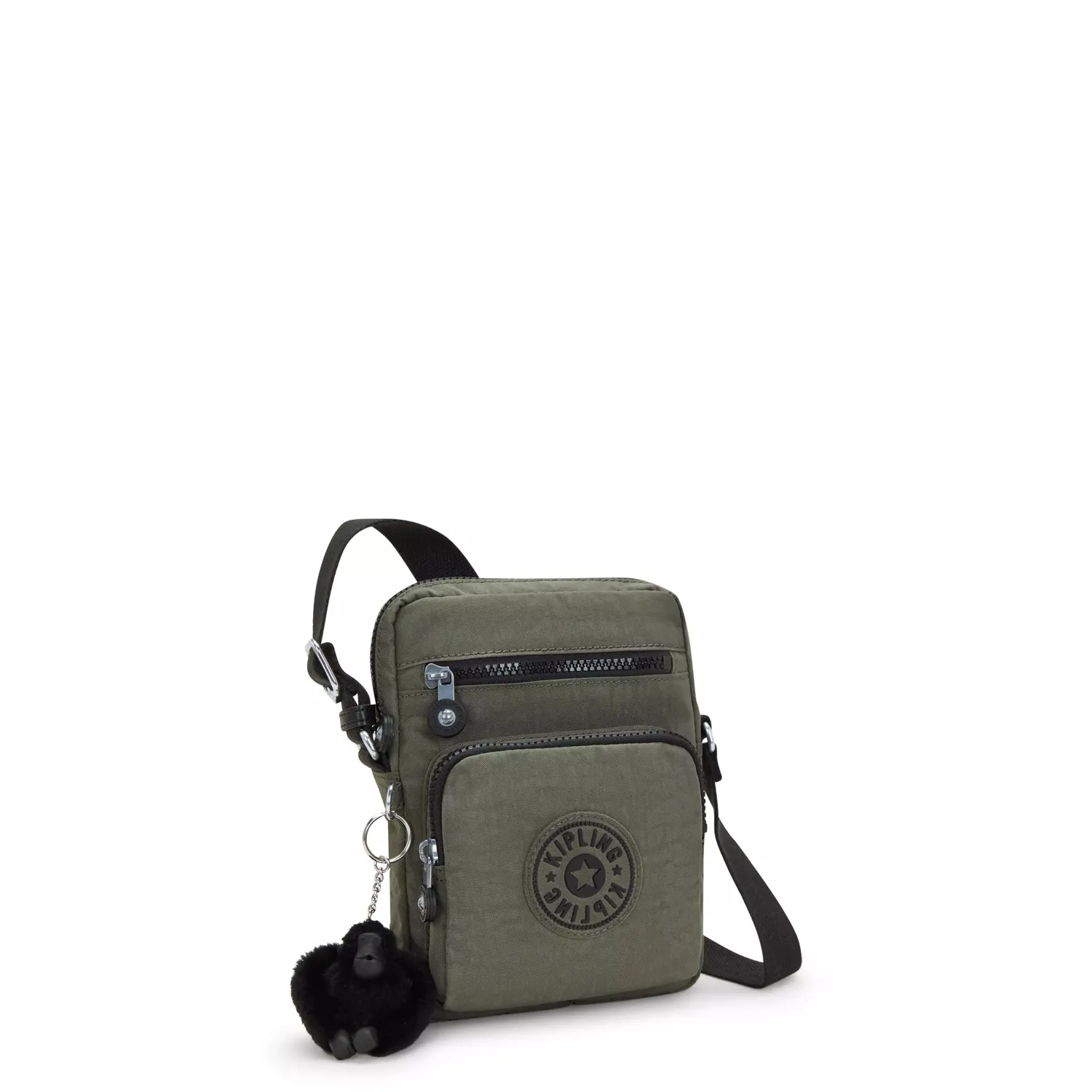 Kipling Gunne tas klein green moss crossbody met rits