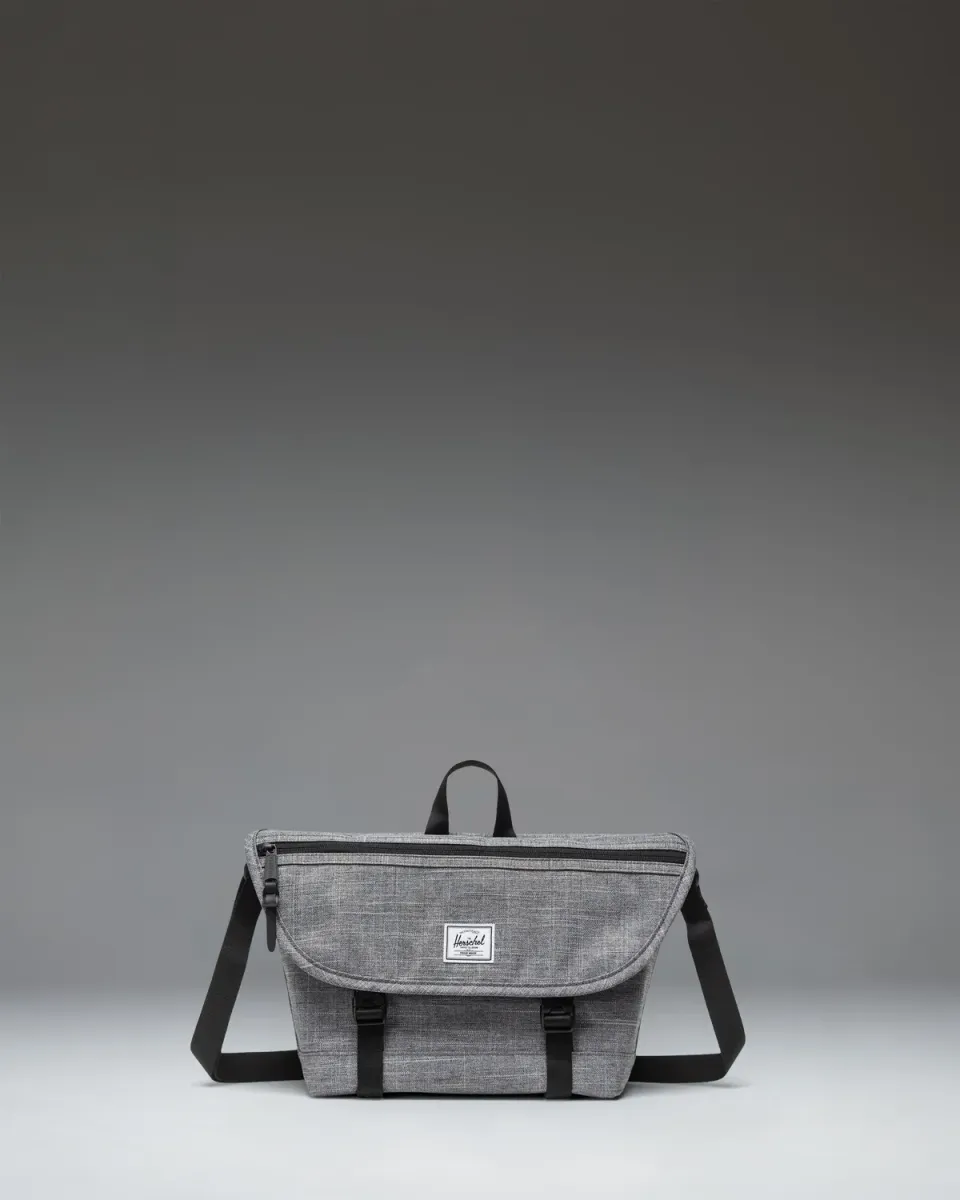 Herschel Cove Messenger Small schoudertas raven crosshatch
