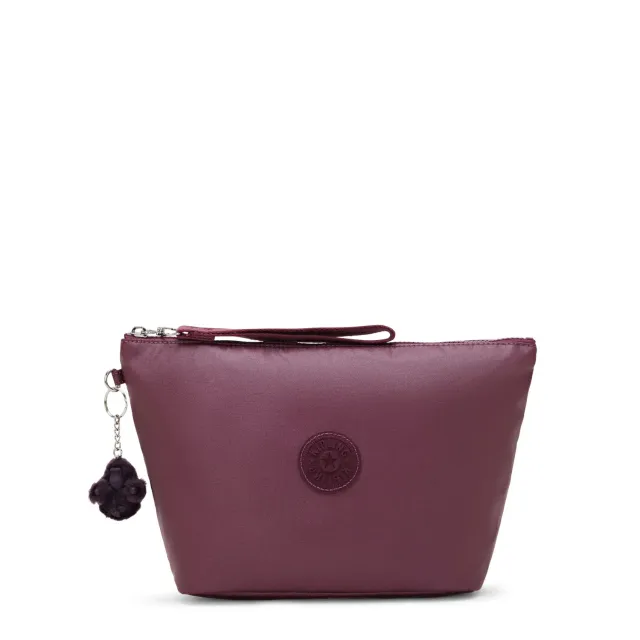 Kipling Naomi Pouch L etui groot grape wine metallic