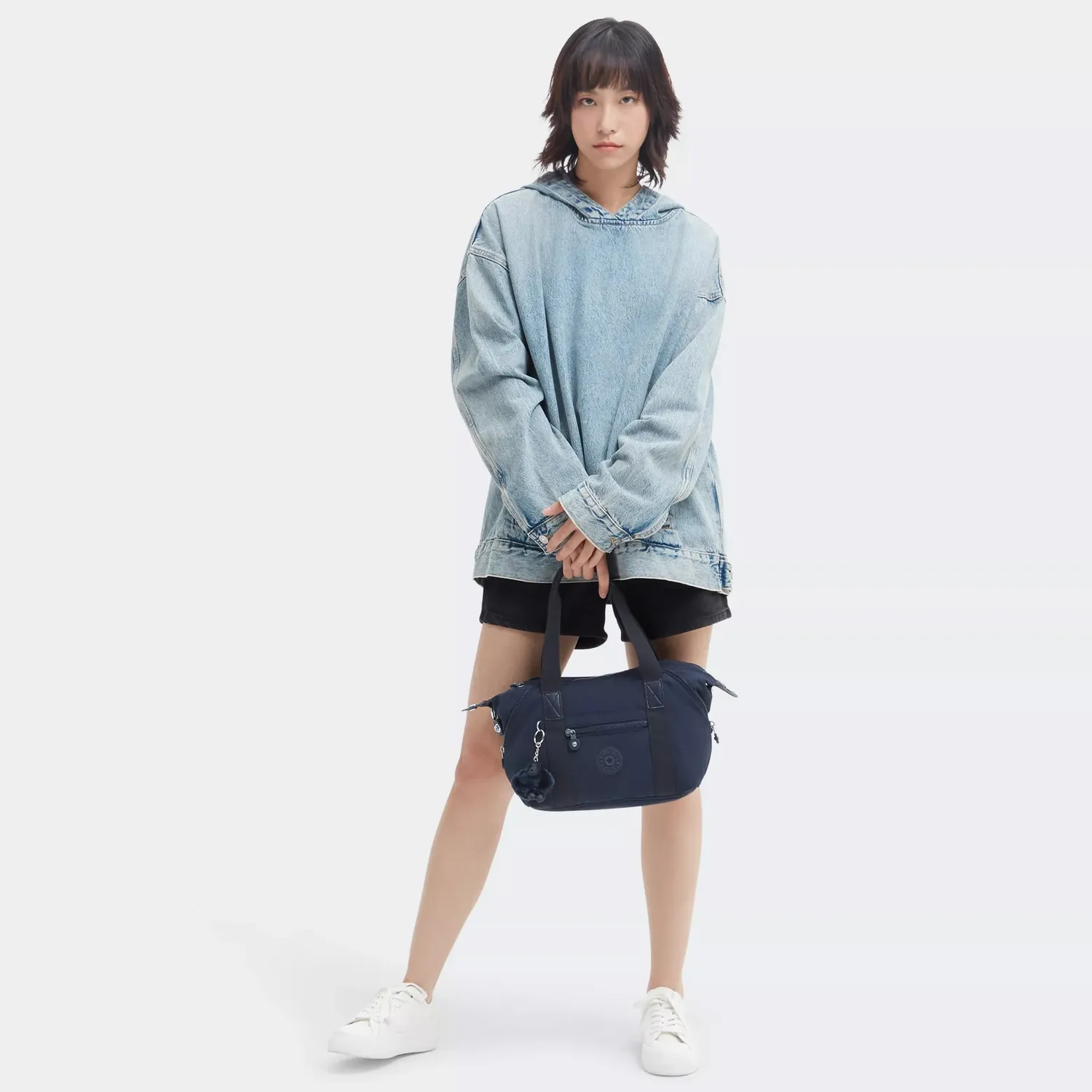 Kipling Art Mini schoudertas Blue Bleu 2 klein waterafstotend