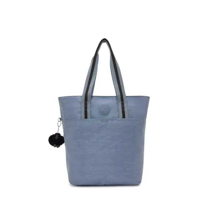 Kipling Hanifa handtas groot Blue Stone laptopvak 15 inch