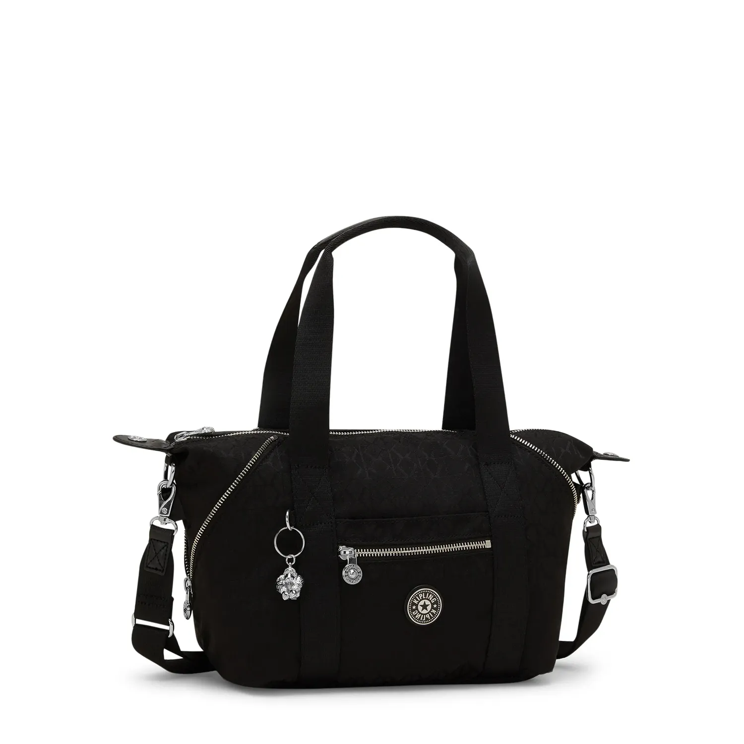 Kipling Art Mini handtas Noir Sign Jq klein jacquard