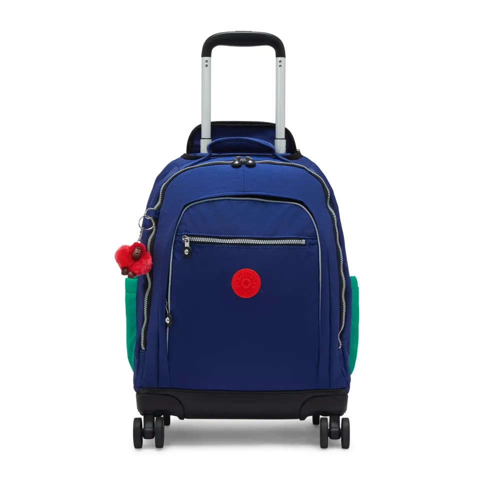 Kipling New Zea rugzak met wielen Escape Blue Block groot