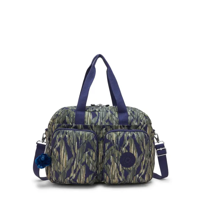 Kipling Defea XL weekendtas Medium Striped Grasses print
