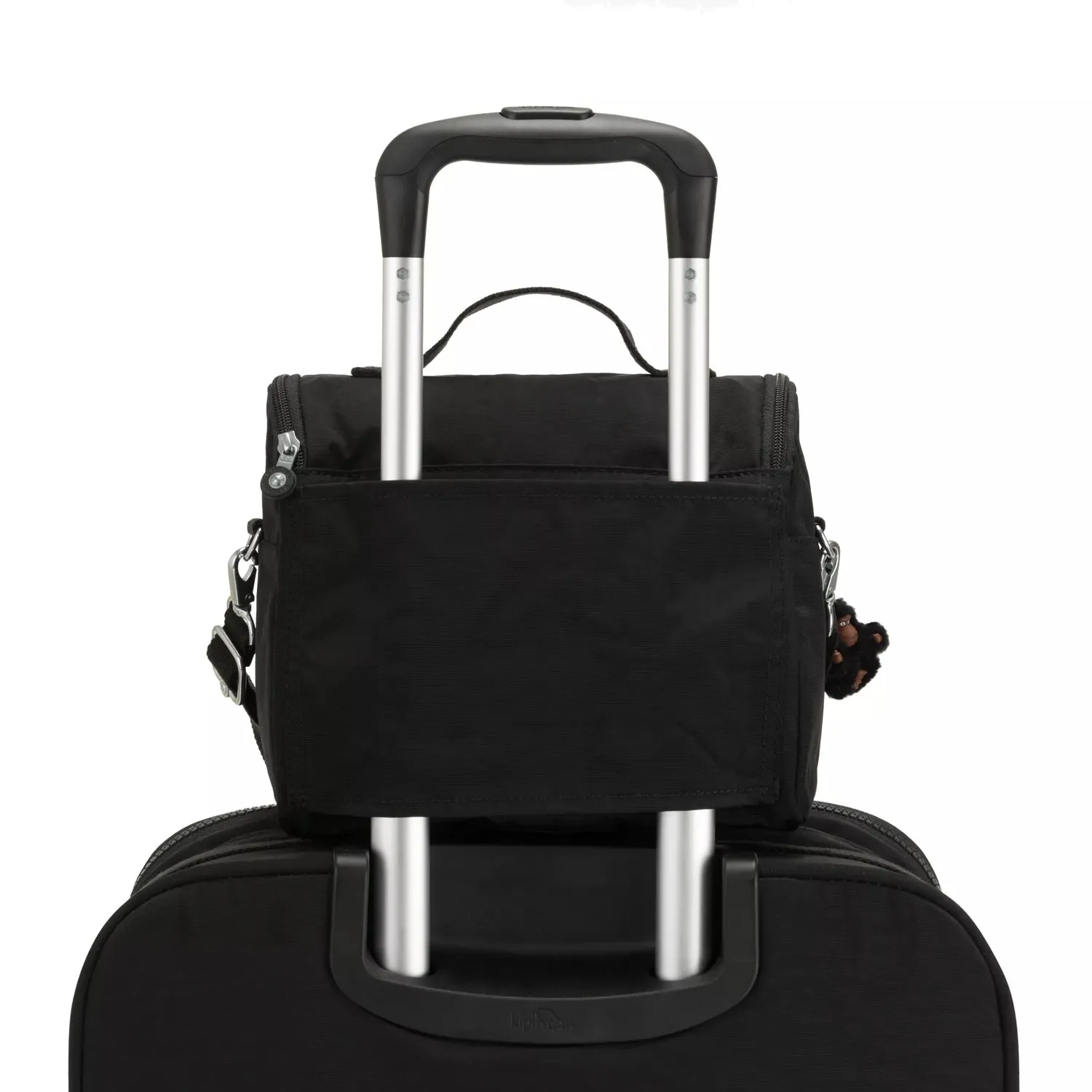 Kipling New Kichirou lunchtas Groot True Black trolleybevestiging