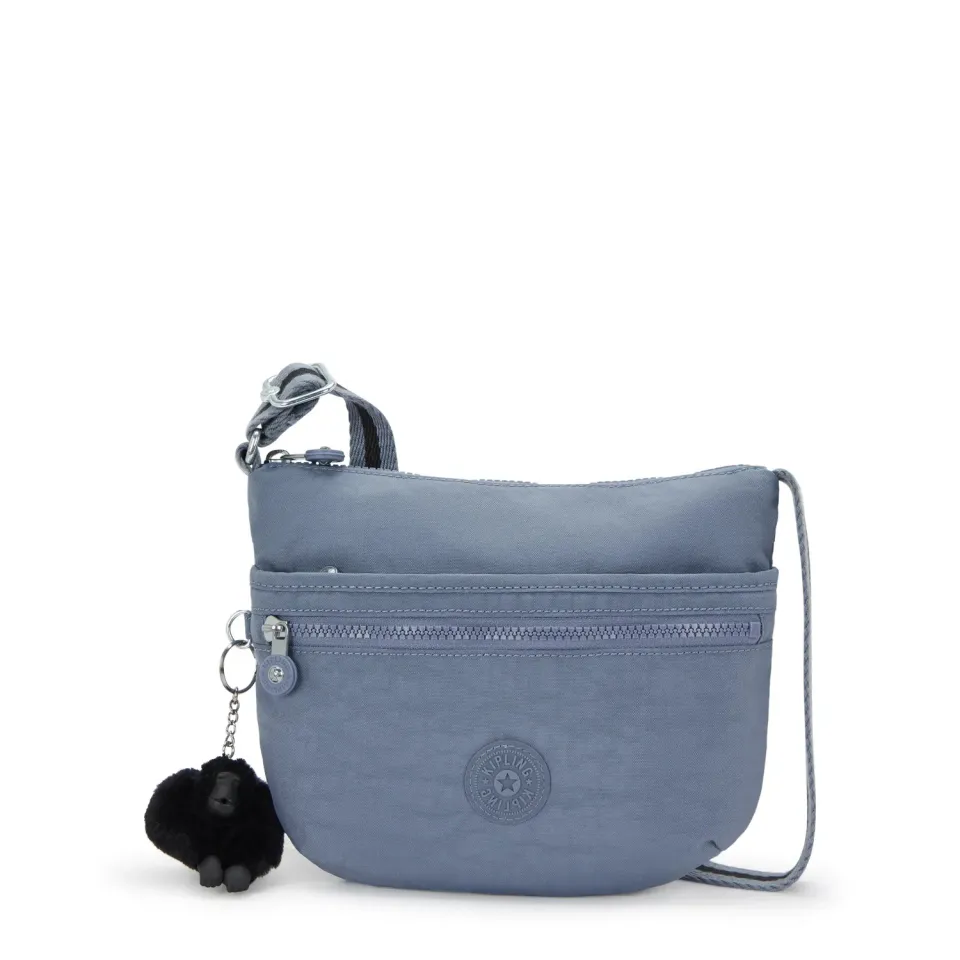 Kipling Arto S schoudertas Blue Stone klein – met vakken