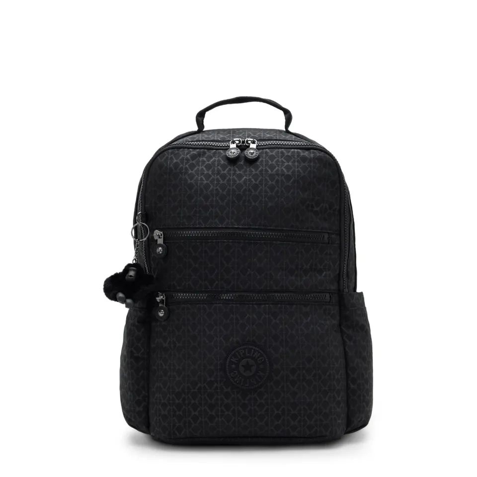Kipling Biana rugzak Groot Signature Emb laptopvak