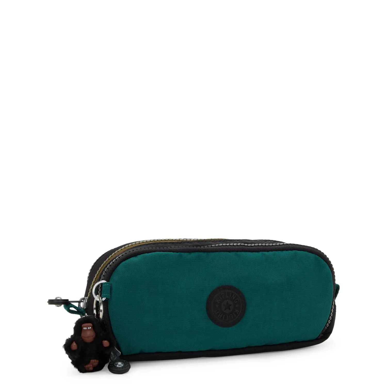 Kipling Gitroy pennenzak groot Black Khaki Block jongens